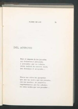 Del arroyo