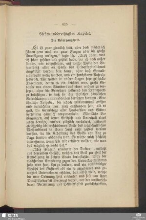 Siebenunddreißigstes Kapitel. Die Uebergangszeit