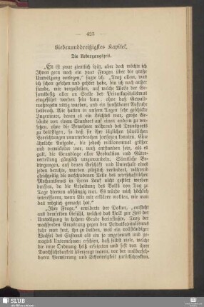 Siebenunddreißigstes Kapitel. Die Uebergangszeit