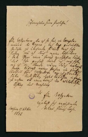 Brief vom 6. Nov. 1835