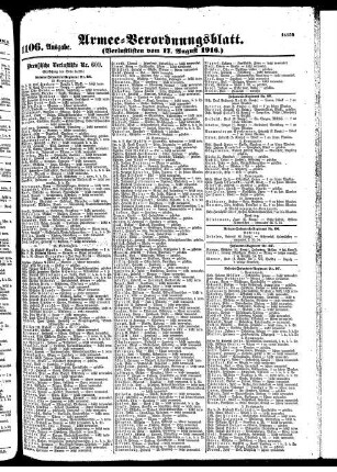 1106.Ausgabe. Donnerstag, 17. August 1916