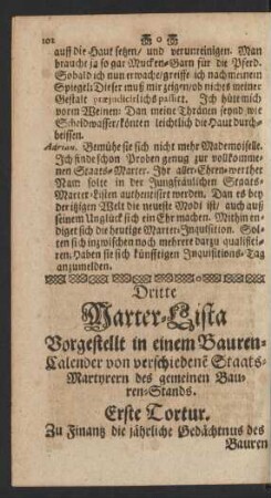 Erste Tortur.