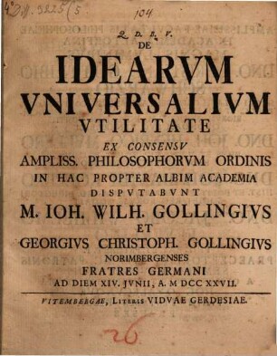 De idearum universalium utilitate