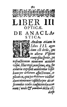 Liber III Opticae. De Anaclastica
