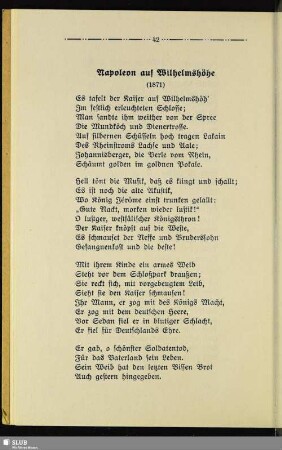 Napoleon auf Wilhelmshöhe : (1871)