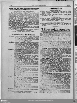 Steuertermine für Februar