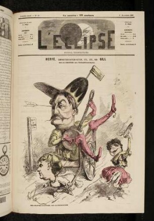 Hervé, Compositeur - auteur - acteur, etc. etc., par Gill Rôle de Chilpéric aux Folies-Dramatiques