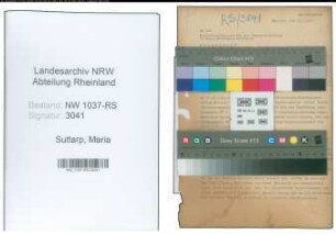 Entnazifizierung Maria Suttarp , geb. 12.08.1902 (Lehrerin)