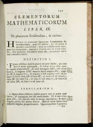 Liber IX. De planorum similitudine, & ratione.