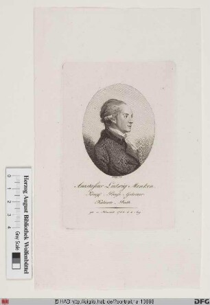 Bildnis Anastasius Ludwig Mencke