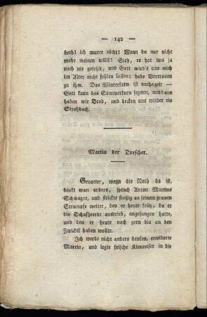 Martin der Drescher.
