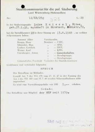 Kniesel, Luise