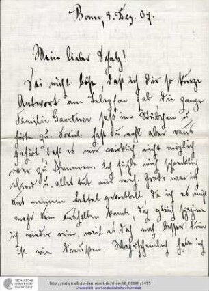 Brief vom 04.12.1907