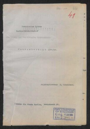 1934/35: Jahresbericht ... - 1934/35