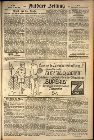 Zweite Ausgabe vom Sonntag, den 11. März 1928.
