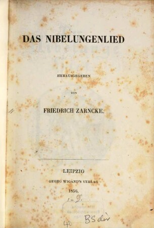 Das Nibelungenlied
