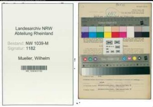 Entnazifizierung Wilhelm Mueller , geb. 28.02.1893 (Beamter)