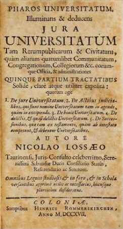 Pharos universitatum