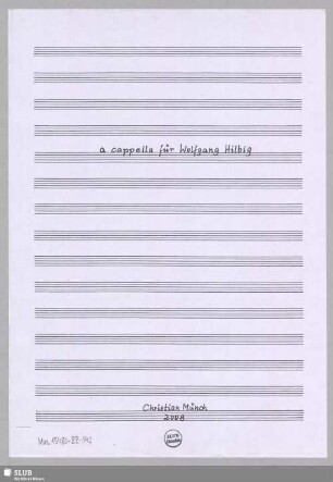 A cappella - Mus.15480-ZZ-542 : V (11)