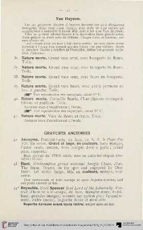 Gravures Anciennes (Nr. 42-45)