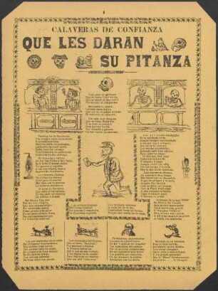 Calaveras de confianza que les daran su pitanza