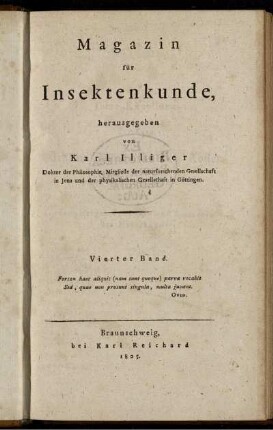 4: Magazin für Insektenkunde