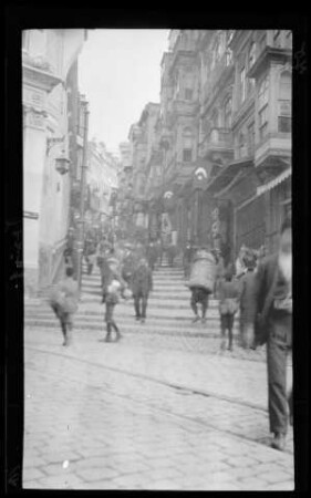 Treppenstraße in Pera-Galata (Karaköy, Istanbul, Türkei)