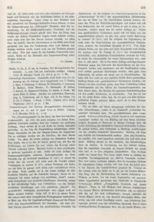 469-471 [Rezension] Hunzinger, August Wilhelm, Das Wunder