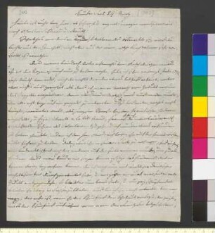 Brief von Sachsen-Weimar und Eisenach, Karl August Großherzog von an Goethe, Johann Wolfgang von