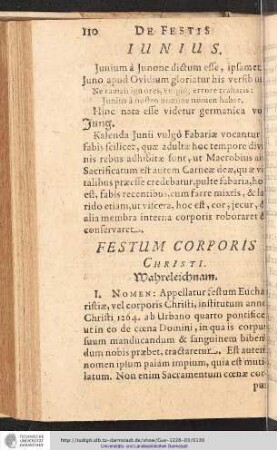 Festum corporis Christi. Wahreleichnam.