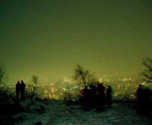Annaberg, Silvester 1995, vom Schreckenberg aus