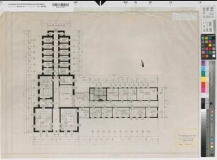 Soest, Amtsgericht, 1. Obergeschoss, Grundriss, Bestandszeichnung