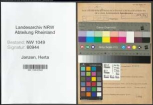 Entnazifizierung Herta Janzen , geb. 02.08.1921 (Lehrerin)