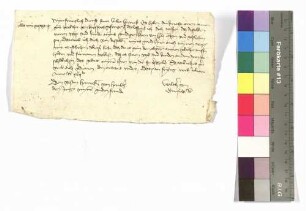 Brief Walter von Ernfels an Horneck von Hornberg.