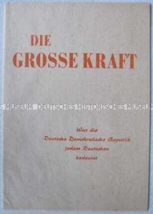 Agitationsschrift für Volksbefragung über Friedensvertrag und Abzug der Besatzungstruppen