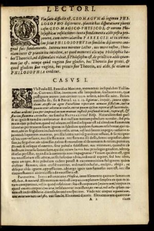 Lectori. Geo-Magus.