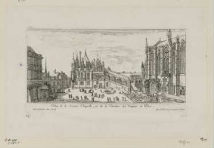 Veue de la Saincte Chapelle, et de la chambre des comptes de Paris, aus: „Livre de diverses perspectives et paisages faits sur le naturel“