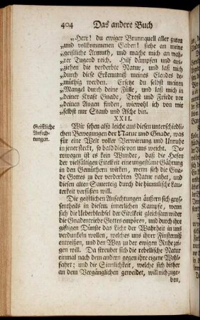 XXII. Geistliche Anfechtungen.