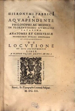 De locutione et eius Instrumentis liber ...