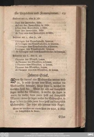 Zehntes Stück.