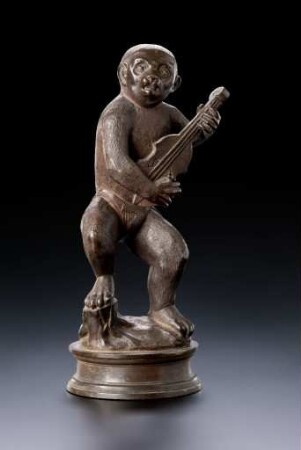 Musizierender Affe mit Saiteninstrument, letztes Drittel 16. Jahrhundert