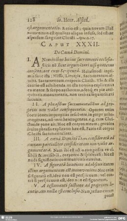 Caput XXXII. De Coena Domini