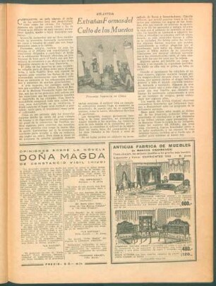 Opiniones sobre la novela Doña Magda