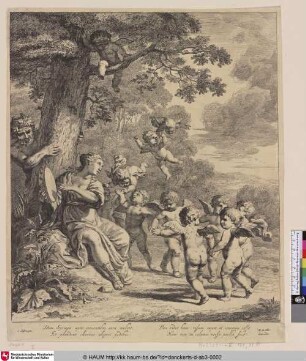 [Pan und Syrinx mit tanzenden Amoretten; Pan and Syrinx with dancing cupids]