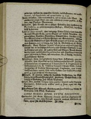 Libri Medici Nund. Futur. Prodituri.