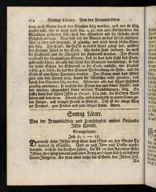 214-224, Sontag Laetare