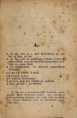 Musikalisches Handbüchlein für Künstler und Kunstfreunde : eine Miniatur-Encyclopädie enthaltend das Nothwendigste aus der Musikwissenschaft, Erklärung aller Fremdwörter, ...