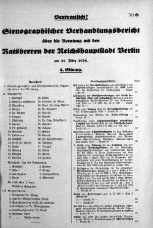 4. Sitzung, 31. März 1938
