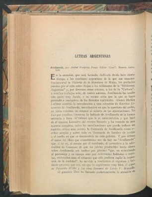 Letras argentinas