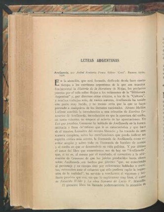 Letras argentinas